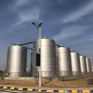 Insulated Outdoor Milk Silo, Double Wall